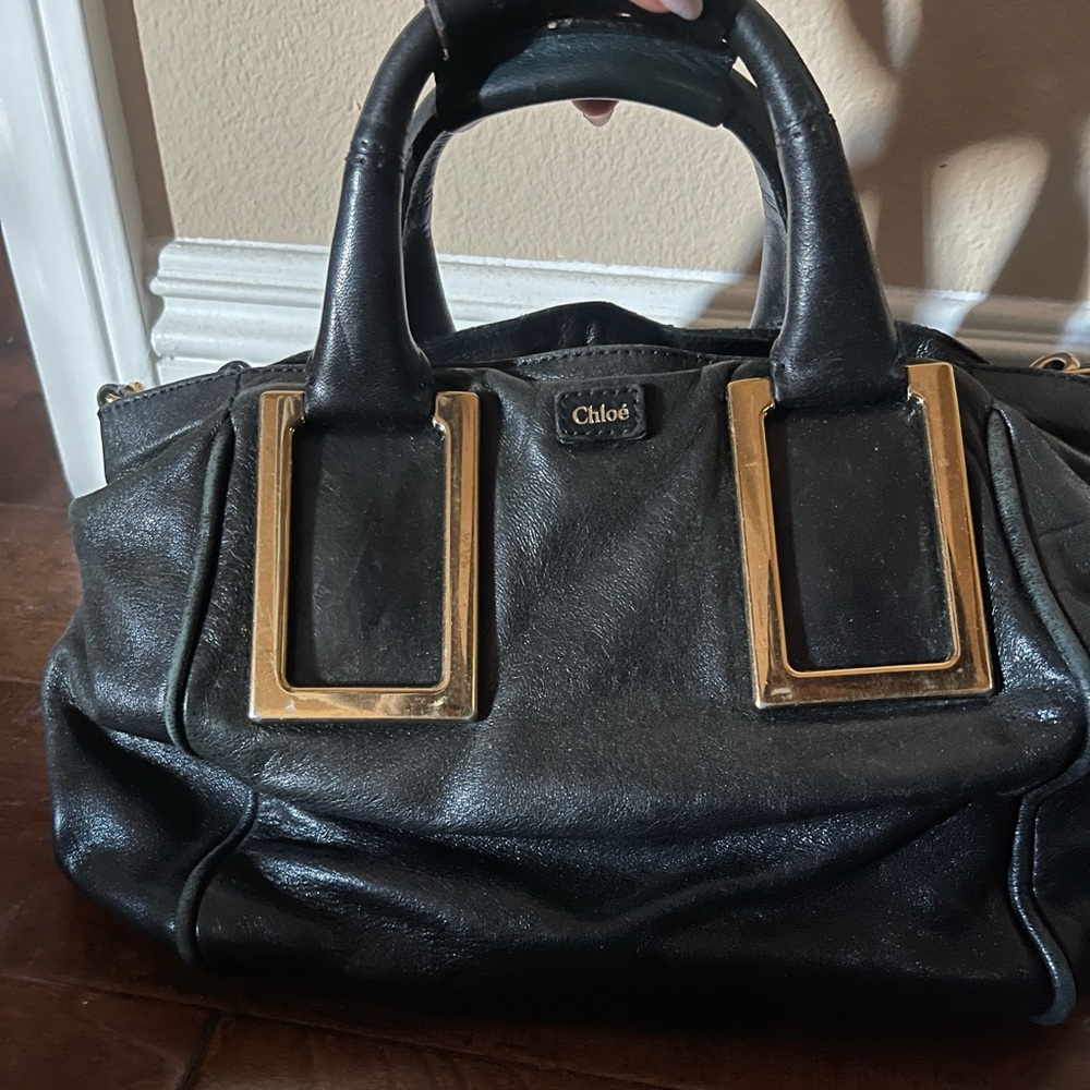 Vintage Chloe leather bag black